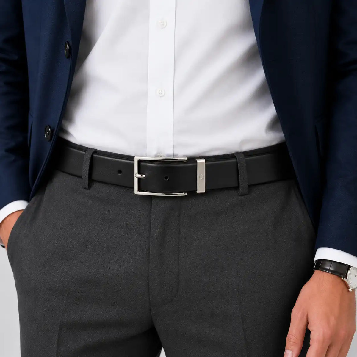 Reversible leather belt 2-in-1 black and brown R21 – Oxhide