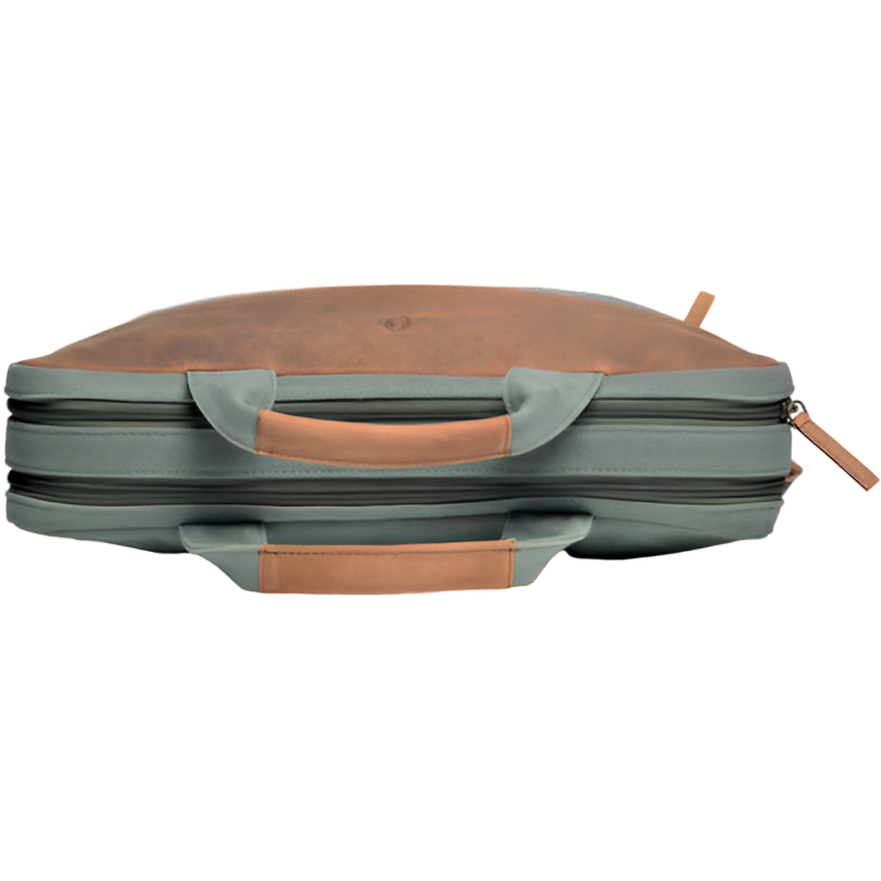 Canvas leather Office Bag for Men - Canvas Laptop Bag Men - Leather Briefcase for Men - Messenger Bag for Men -J0043