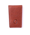 Slim Money Clip for Men and Women  - Full Grain Leather money clip - ER07 Oxhide Tan