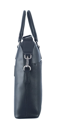 Black Mens Leather Laptop office Bag -Travel bag -Sling Bag- Executive Black Bag -Oxhide CR011