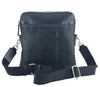 Premium Leather Messenger Bag - Full Grain Leather Sling Bag - Leather Bag for Men CR10 BLACK