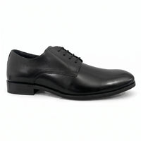 Black Leather Formal Lace-Up Shoes-BOM-MGX931-BLK