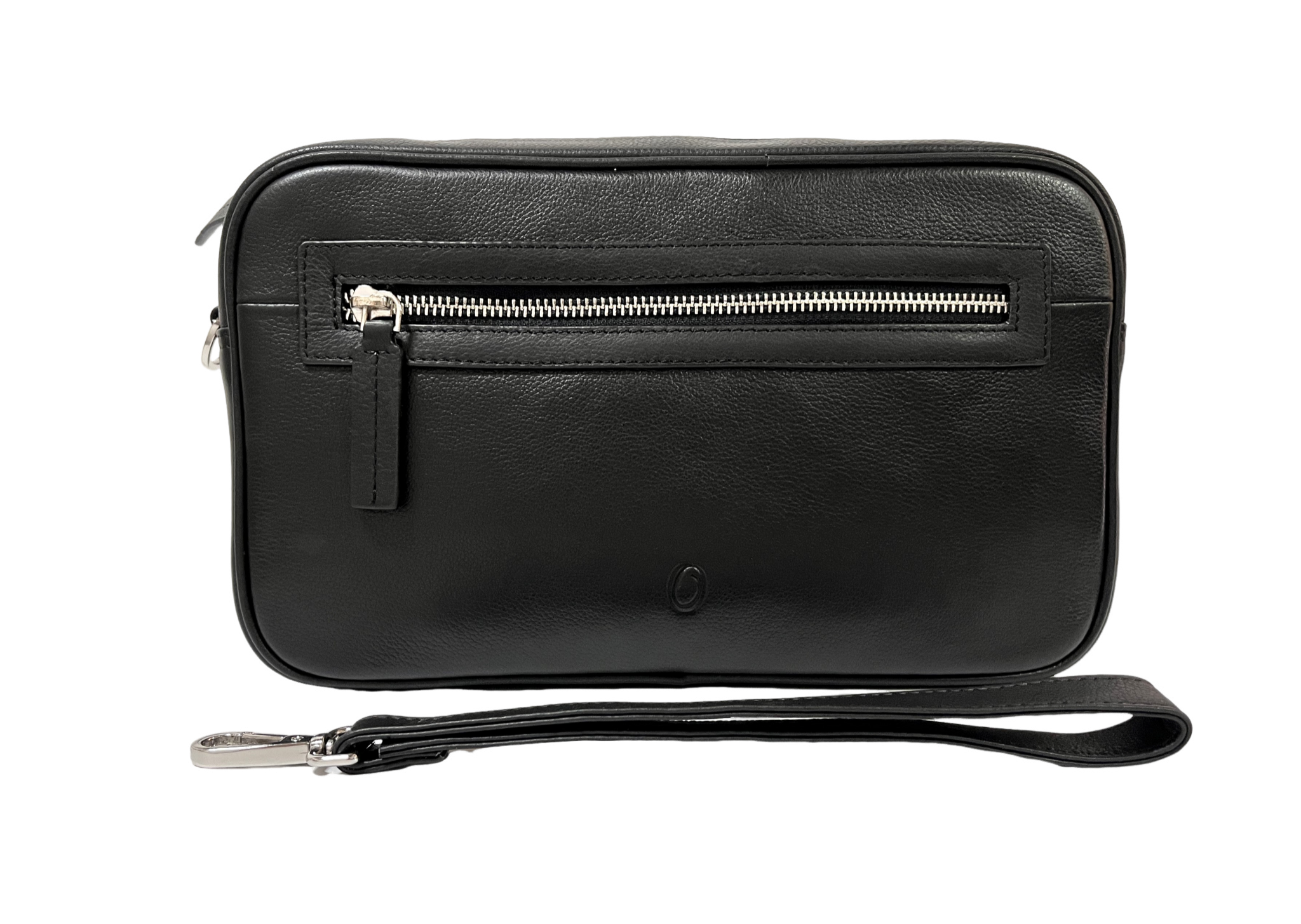Leather clutch for Men - Leather Bag -Travel Bag-Toilet bag- Wristlet for Men - Ox51 Black