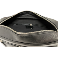 Leather clutch for Men - Leather Bag -Travel Bag-Toilet bag- Wristlet for Men - Ox51 Black