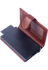 Pull-up Wallet for Men-Full Grain Leather Wallet Brown- SD05 Oxhide