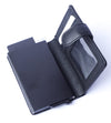 Pull up Wallet for Men -Full Grain Leather Wallet Black- SD05 Oxhide