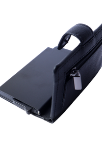 Pull up Wallet for Men -Full Grain Leather Wallet Black- SD05 Oxhide