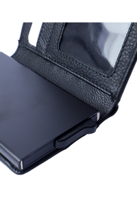 Pull up Wallet for Men -Full Grain Leather Wallet Black- SD05 Oxhide