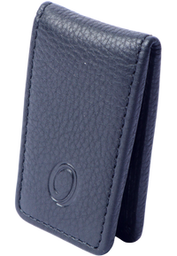 Slim Money Clip for Men and Women  - Full Grain Leather money clip - ER07 Oxhide Black