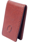 Slim Money Clip for Men and Women  - Full Grain Leather money clip - ER07 Oxhide Tan