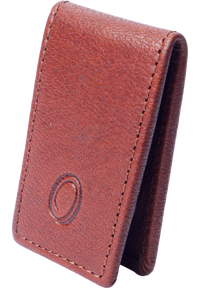 Slim Money Clip for Men and Women  - Full Grain Leather money clip - ER07 Oxhide Tan