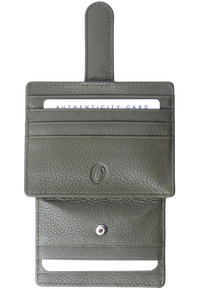 Leather Card Holder -Leather cardholder -Leather Card Case - Leather Card Pouch - Card Sleeve - Oxhide AS4 Green