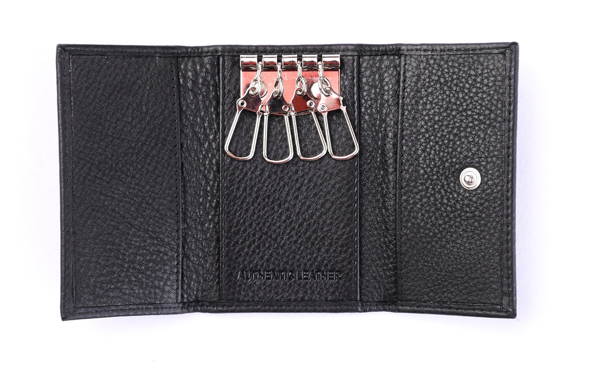 Black leather key wallet SD15 – Oxhide