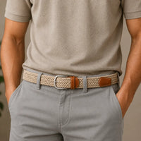 Elastic/Woven Stretchable - White- Oxhide BCN