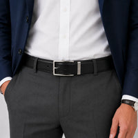 Reversible Leather Belt - 2 in 1 - Black and Brown Leather Oxhide R21