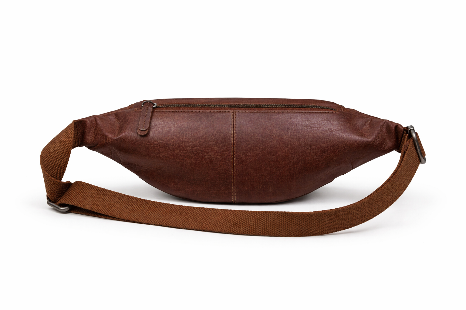 Leather Bum bag  waist  Pouch For Men - Small Leather Pouch - Cross Body Bag -SD02 Brown
