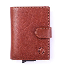 Pull-up Wallet for Men-Full Grain Leather Wallet Brown- SD05 Oxhide