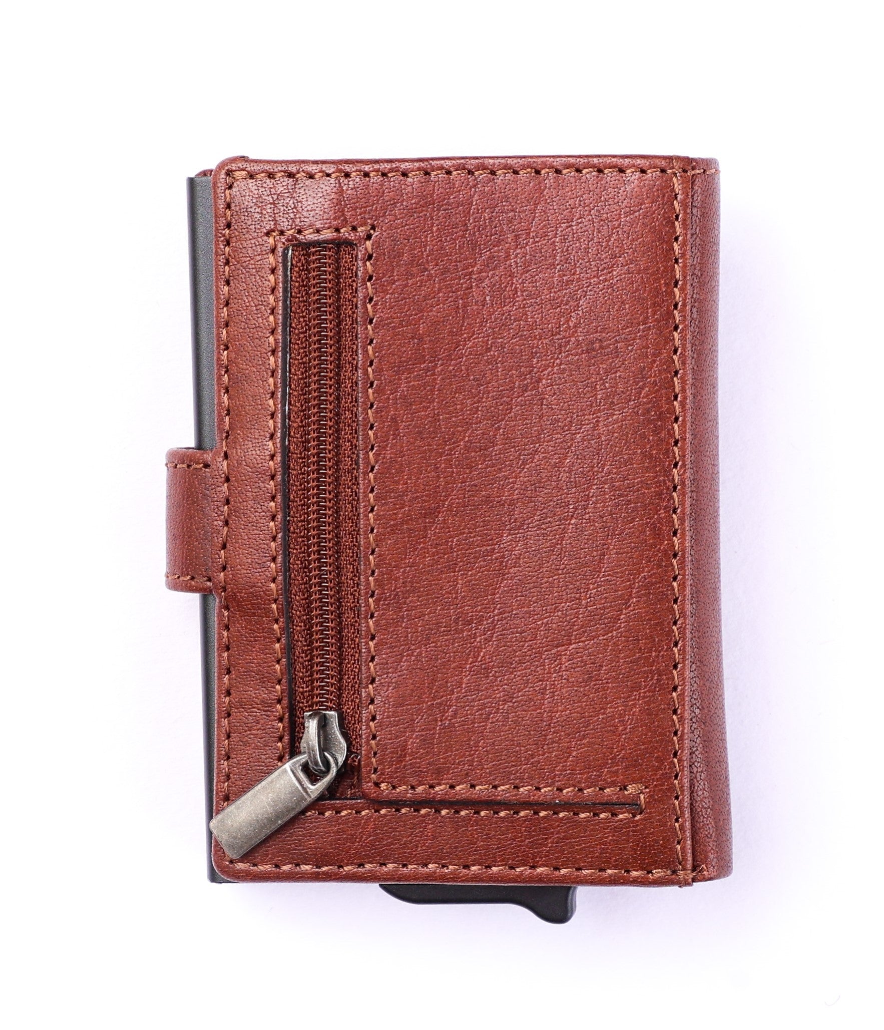 Pull-up Wallet for Men-Full Grain Leather Wallet Brown- SD05 Oxhide