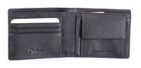 Wallet for Men with coin pouch-Minimalist Wallet -Full Grain Leather Wallet-Slim Wallet Black- SD13 Oxhide