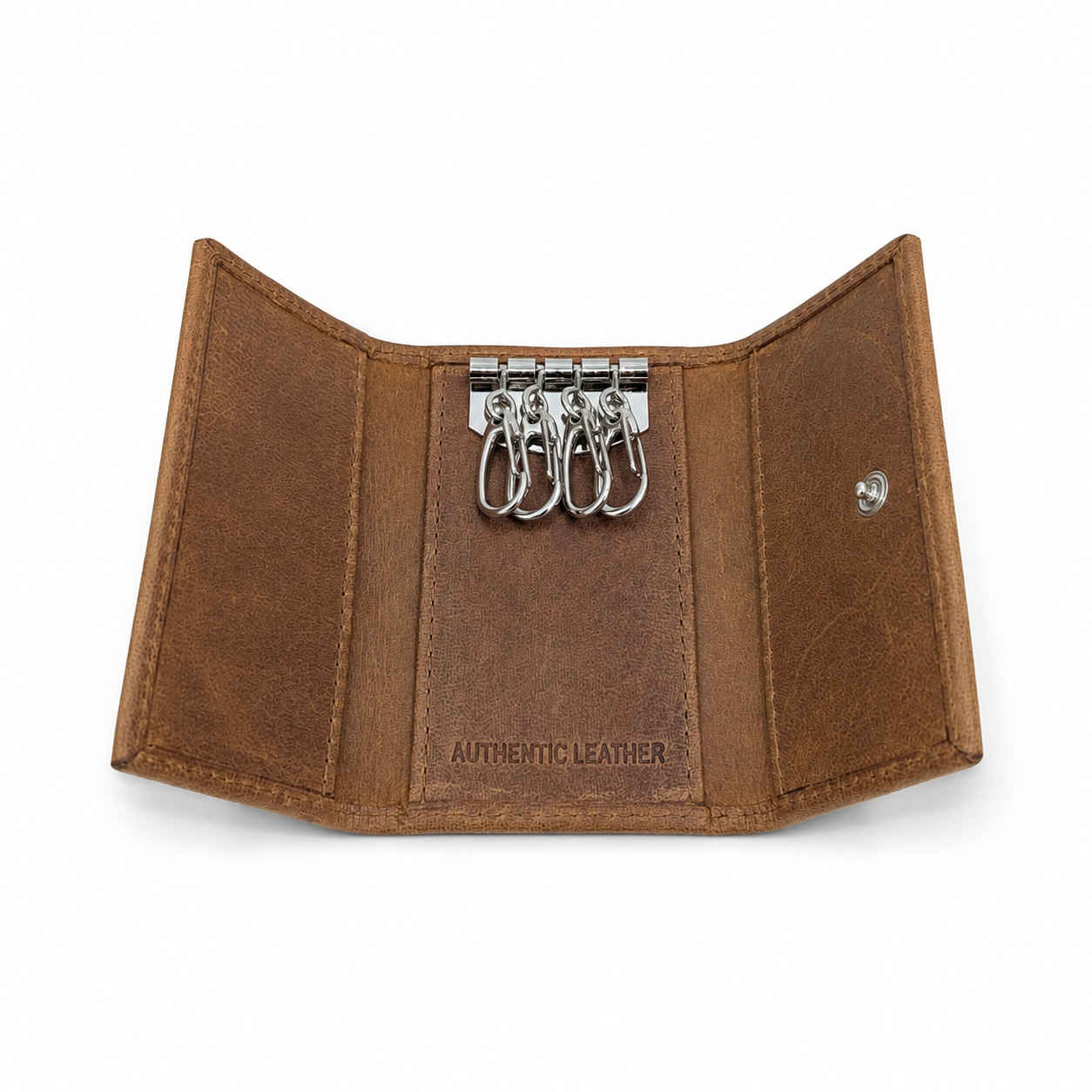 Key Wallet - Leather Key Wallet Oxhide SD15 Brown