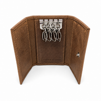Key Wallet - Leather Key Wallet Oxhide SD15 Brown