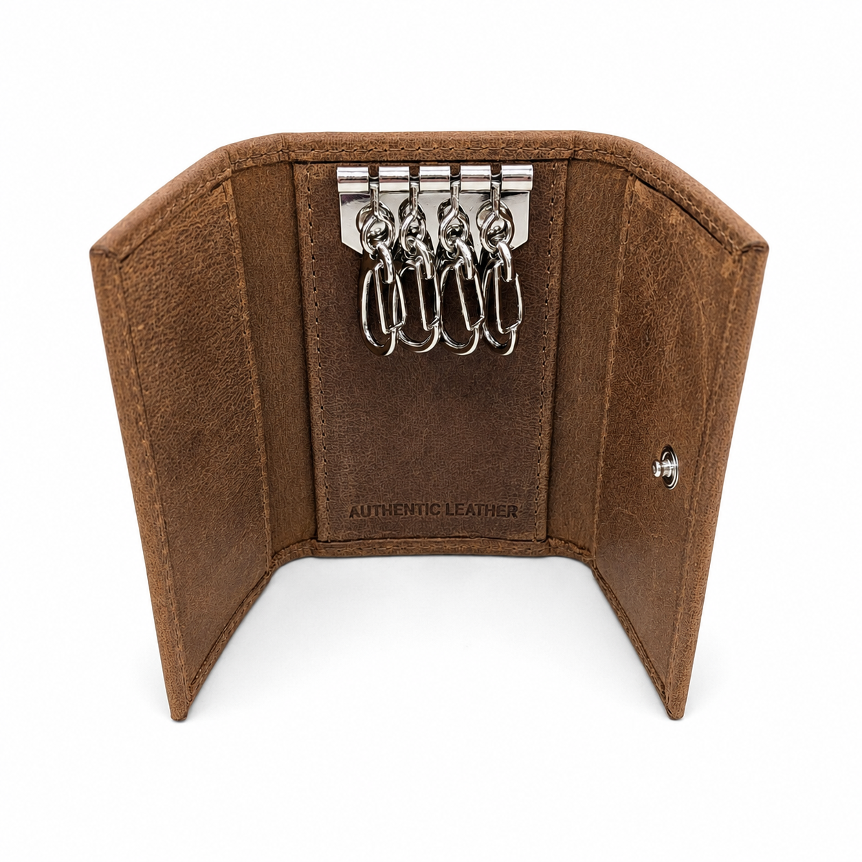 Key Wallet - Leather Key Wallet Oxhide SD15 Brown