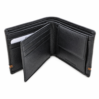 Leather Wallet For Men-Bifold Wallet -Full Grain Leather Wallet -Black Wallet -SD18 Oxhide