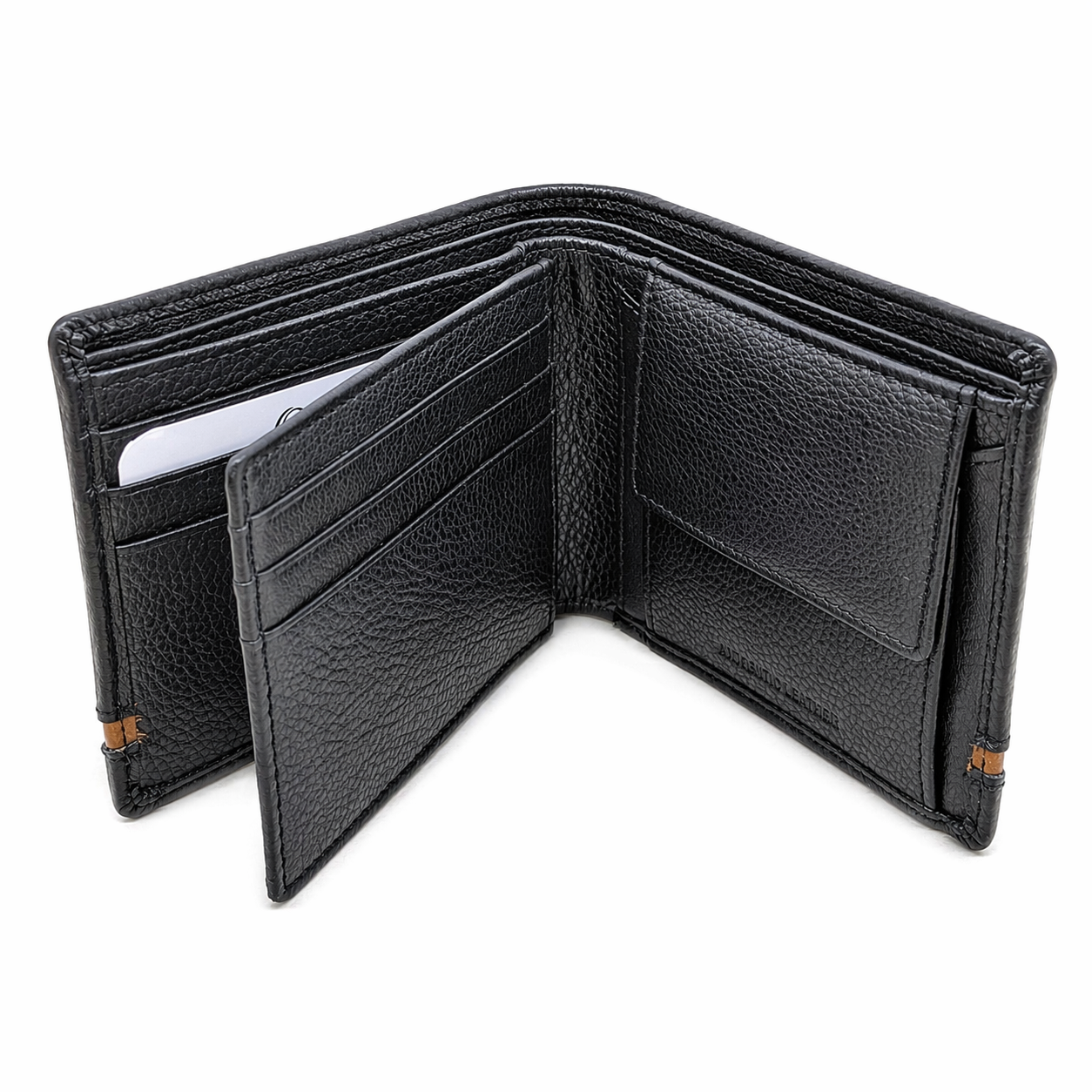 Leather Wallet For Men-Bifold Wallet -Full Grain Leather Wallet -Black Wallet -SD18 Oxhide