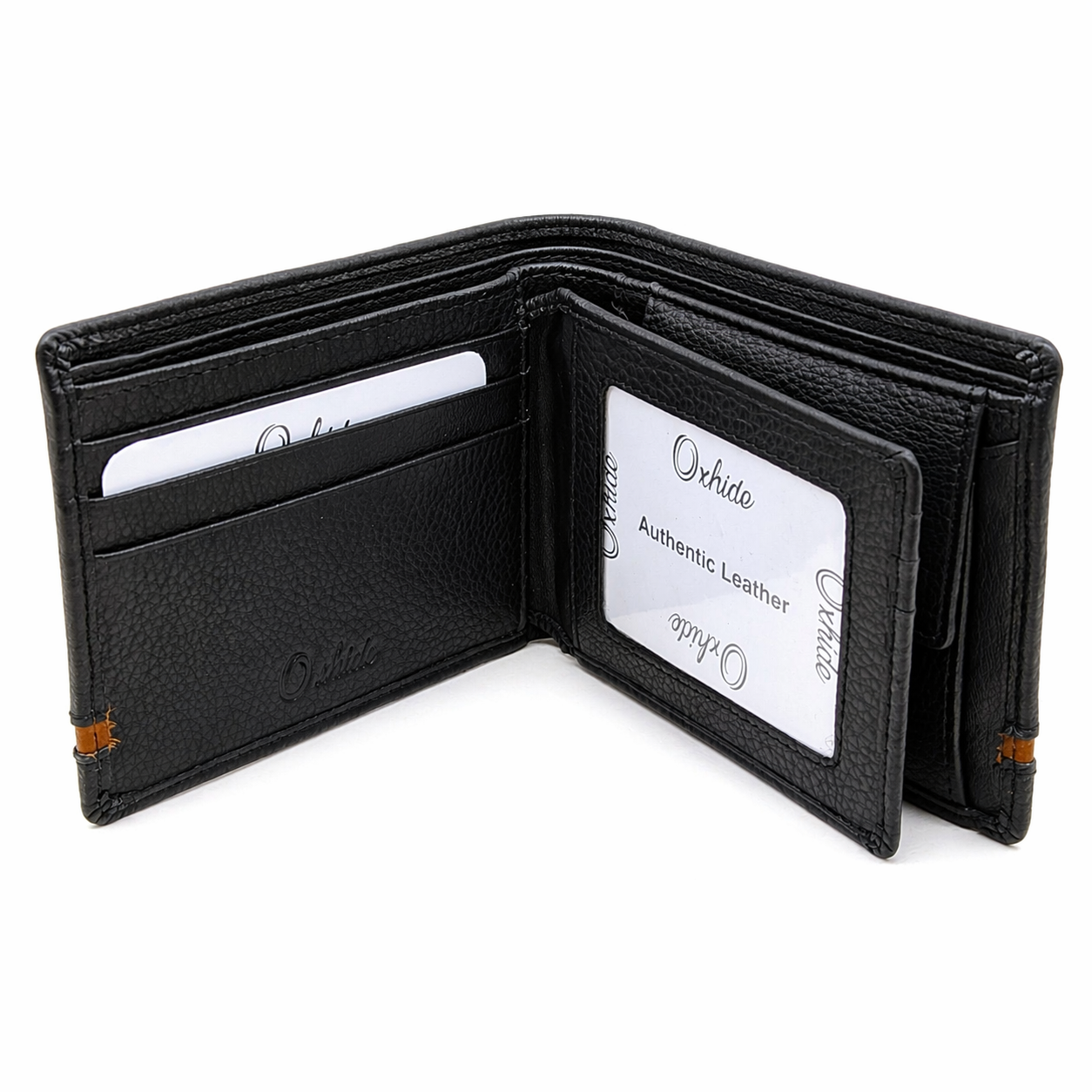 Leather Wallet For Men-Bifold Wallet -Full Grain Leather Wallet -Black Wallet -SD18 Oxhide
