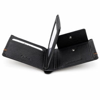 Leather Wallet For Men-Bifold Wallet -Full Grain Leather Wallet -Black Wallet -SD18 Oxhide