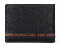 Wallet for Men with coin pouch-Minimalist Wallet -Full Grain Leather Wallet-Slim Wallet BLACK- SD19 Oxhide