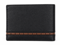 Wallet for Men with coin pouch-Minimalist Wallet -Full Grain Leather Wallet-Slim Wallet BLACK- SD19 Oxhide