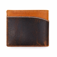 Full Grain Leather Wallet-Slim Wallet Brown- SD22 Oxhide
