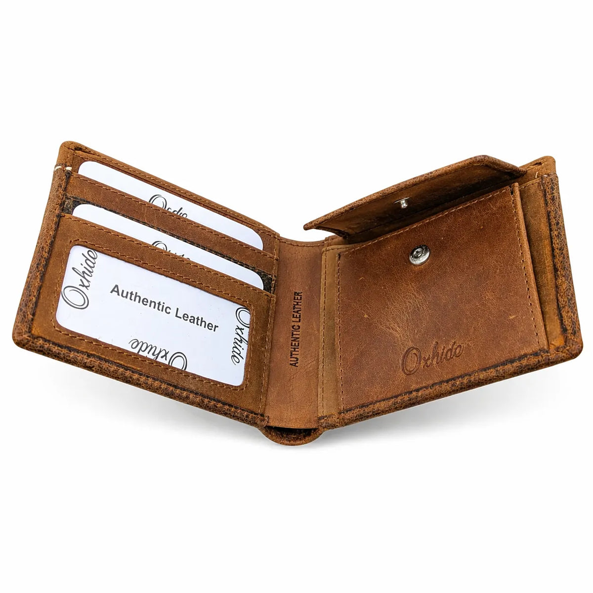 Full Grain Leather Wallet-Slim Wallet Brown- SD22 Oxhide