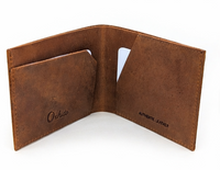 Full Grain Leather Wallet-Slim Wallet Brown- SD23 Oxhide