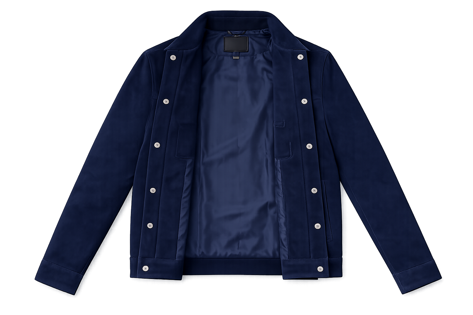 Real Leather Jacket - Lamb skin Jacket- Jacket for Men- Oxhide Trucker suede Blue