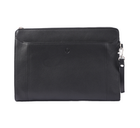 Leather Laptop sleeve - Clutch Bag- Laptop case with Handle- Laptop Case Leather- Oxhide SDB7/SDB8 BLACK