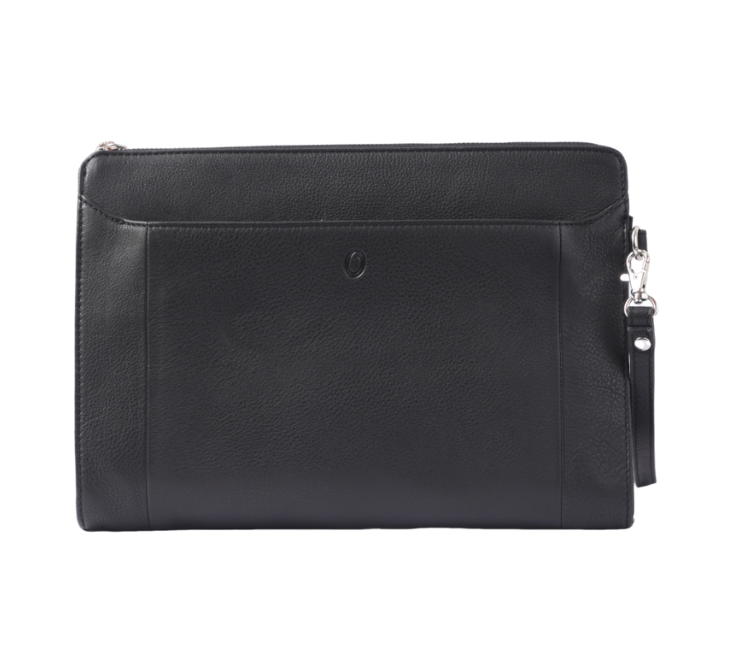 Leather Laptop sleeve - Clutch Bag- Laptop case with Handle- Laptop Case Leather- Oxhide SDB7/SDB8 BLACK