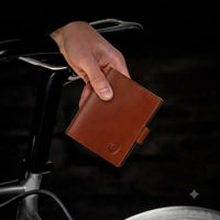 Oxhide Compact wallet in Vintage Leather in Brown colour with coin pouch-OXHIDE J0086 BROWN