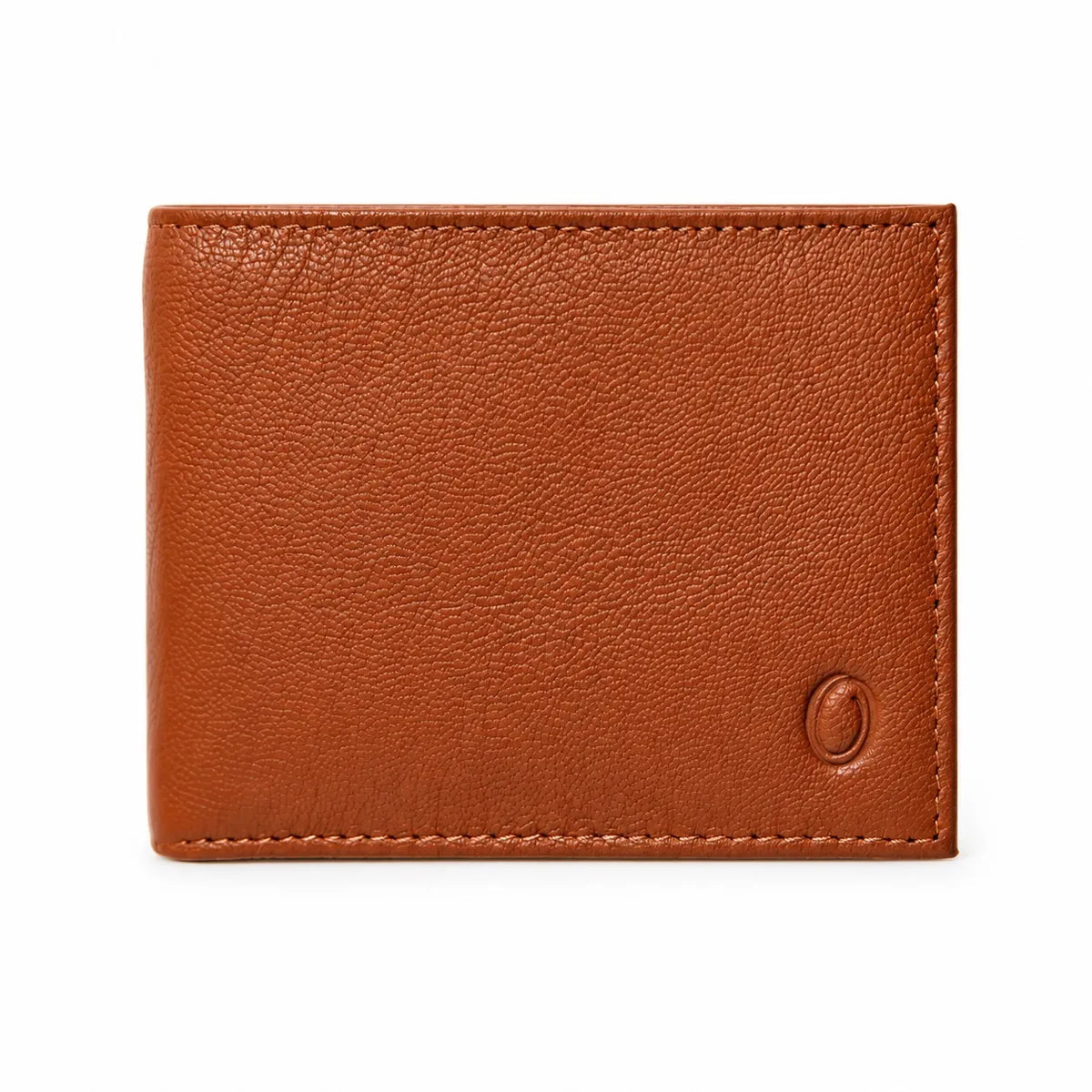 Wallet Men Brown with coin pouch - Bifold Lucky Wallet- Full Grain Leather Wallet with NO HOLE- Brown Wallet - Oxhide 3851CP Brown