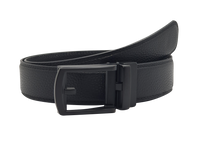 Real Leather Ratchet Belt 30mm or 3 cm- Men Leather Belt with Auto Lock Buckle - TRACK BELT - Auto Lock Black Belt -ABB2C Black