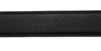 Luxury Belt for Men - Ratchet Leather Belt - Branded Leather Belt for Men - Belts with exclusive buckles - Belts for Evening Wear -Auto Lock Black Belt - ABB2I Oxhide Black