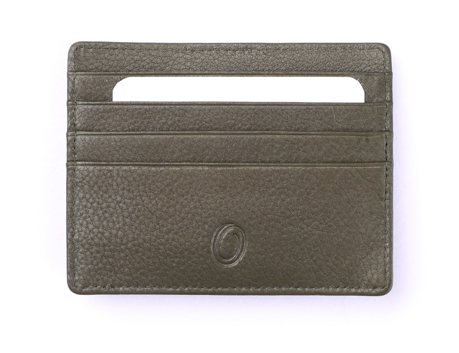 Leather Card Holder -Leather cardholder -Leather Card Case - Leather Card Pouch - Card Sleeve - Oxhide AS4 Green