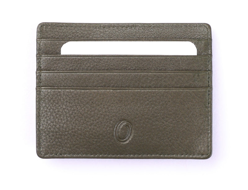 Leather Card Holder -Leather cardholder -Leather Card Case - Leather Card Pouch - Card Sleeve - Oxhide AS4 Green