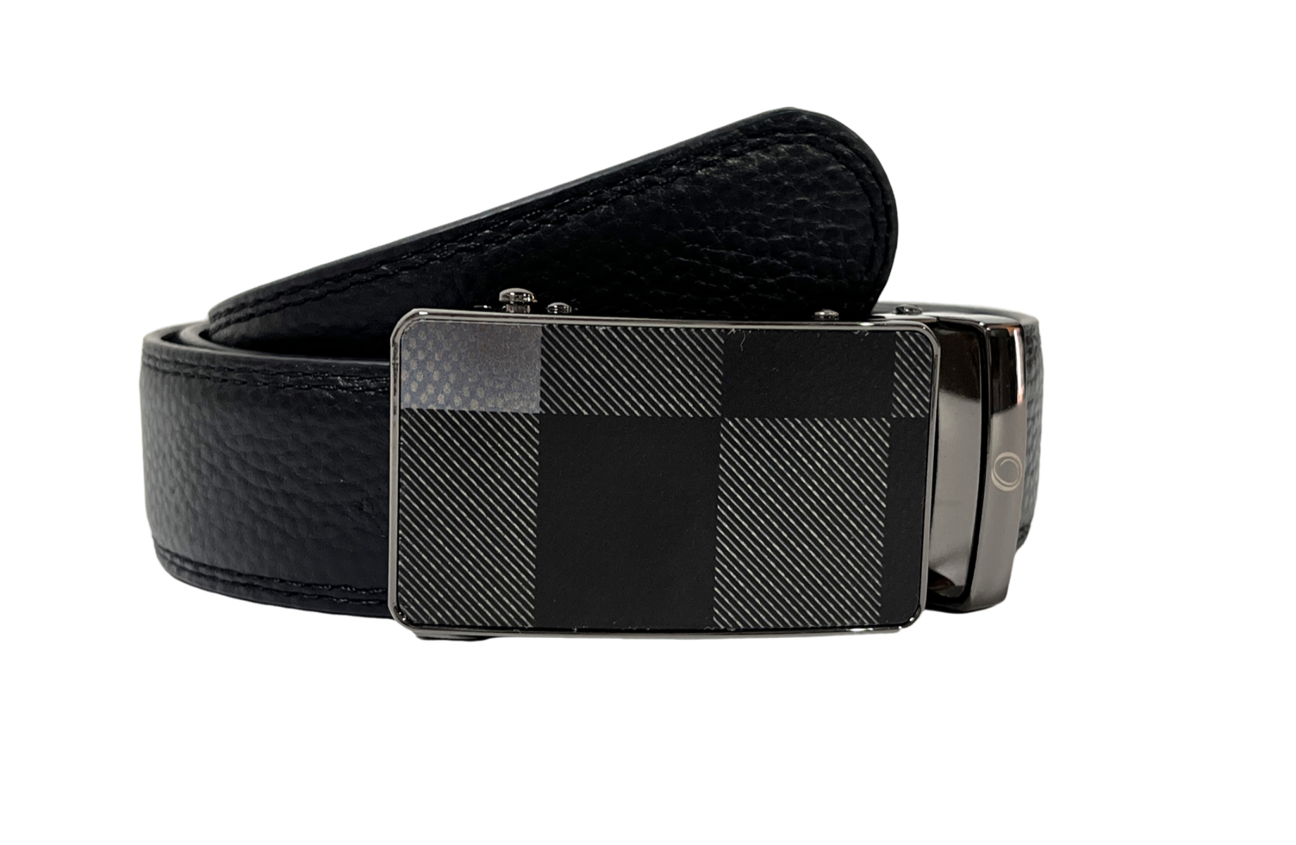 Automatic Leather Belt - Real Leather Ratchet Belt - Men Leather Belt with Auto Lock Buckle - TRACK BELT -ABB2G Oxhide