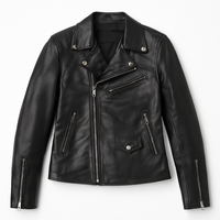 Real Leather Jacket Black- Lamb skin Jacket- Jacket for Men- Oxhide BIKER