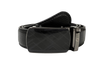 Automatic Black Leather Belt - Real Leather Ratchet Belt - Men Leather Belt with Auto Lock Buckle - TRACK BELT - Auto Lock Black Belt  ABB2B Oxhide