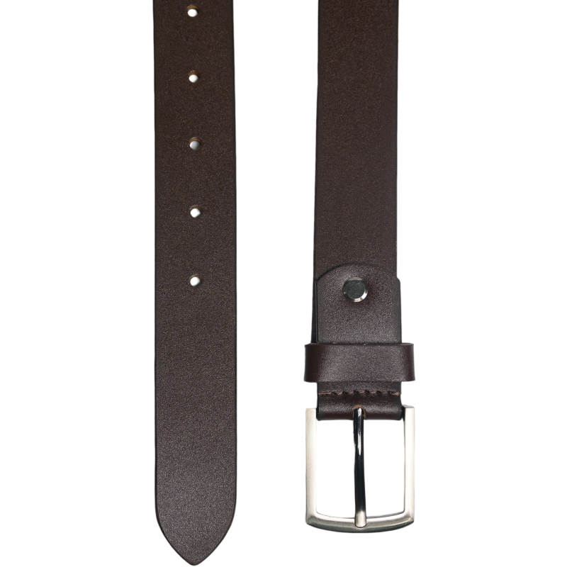 Casual Leather Belt Men - plus Size Full Grain Leather Belt - Leather Belt Men For Jean - Brown Leather Belt - BLC22 Oxhide Brown