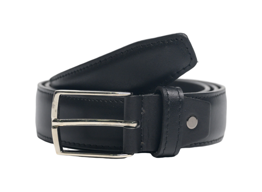 Leather Belt Men - Top Grain Leather Belt - Formal Belt Men - Business Belt in Black Leather - Oxhide GL1