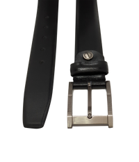 Formal Belt Men - Real Leather - Business / Office wear belt 35mm width - Black -S26 - Toledo